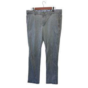 Tommy Bahama Flat Front‎ Casual Chino Pants Men’s Gray Relaxed Loose Size 35x34